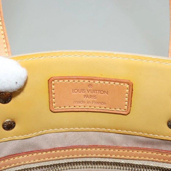 LOUIS VUITTON Monogram Vernis Reade MM Hand Bag Beige - Picture 11 of 16